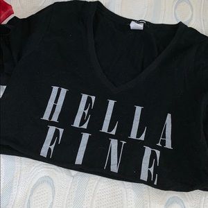 Fashion nova “hella fine” crop top